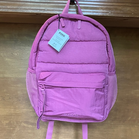 PINK Victoria's Secret Handbags - PINK Victoria's Secret Quilted Pink Backpack